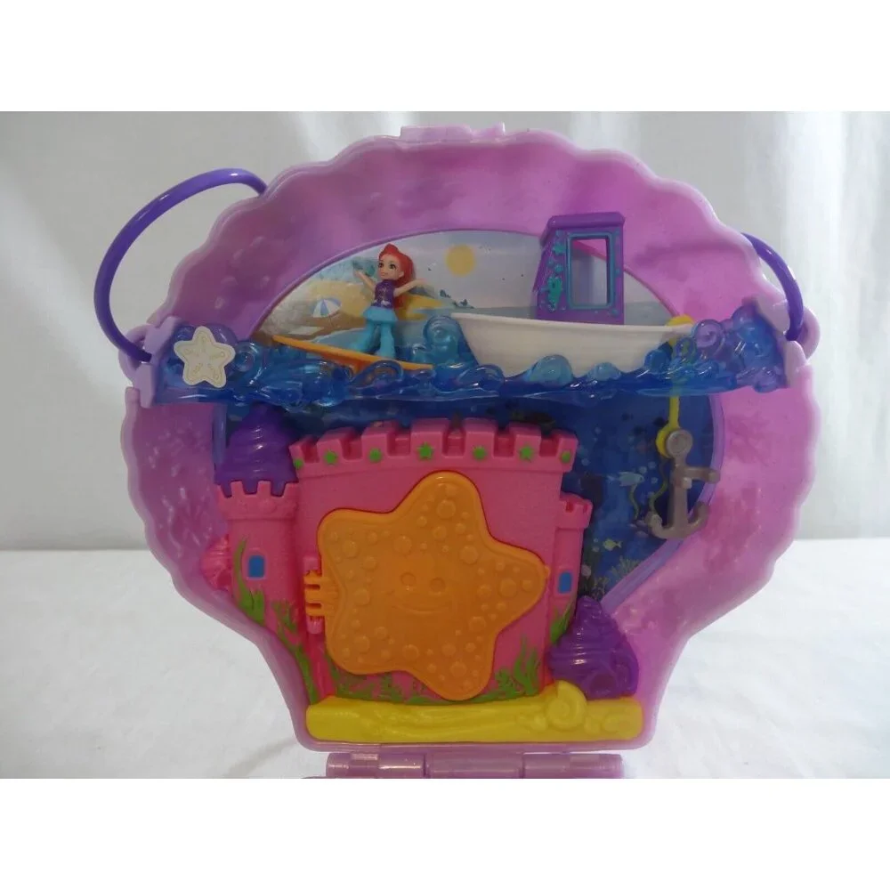 Polly Pocket Sea‎ Shell Purse Activity Ocean Playset 2019 + Cactus Cowgirl Ranch